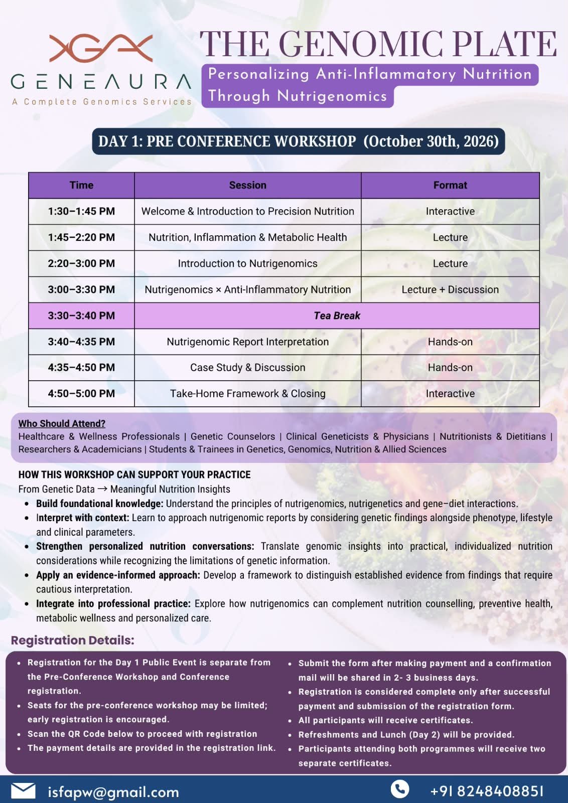 Day 2 scientific sessions agenda and timing